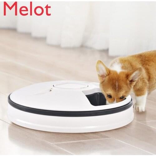 Pet Bowl Pet Supplies Six-Hole Intelligent Timing Feeder Timing Quantitative Tableware Automatic Pet Feeder Feeder Gift Family