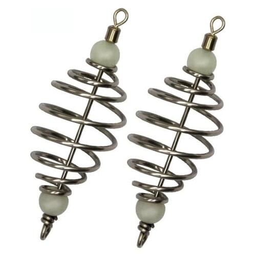 NEW 20PCS/LOT Length 6.5 cm Spring Bait Thrower Carp Fishing Ground Bait Feeders Dispenser