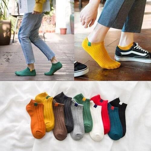 5 Pairs Fashion Creative Funny Mens Socks Invisible Low Cut Ankle Sock Summer Casual Breathable Short Socks Unisex Coton &women