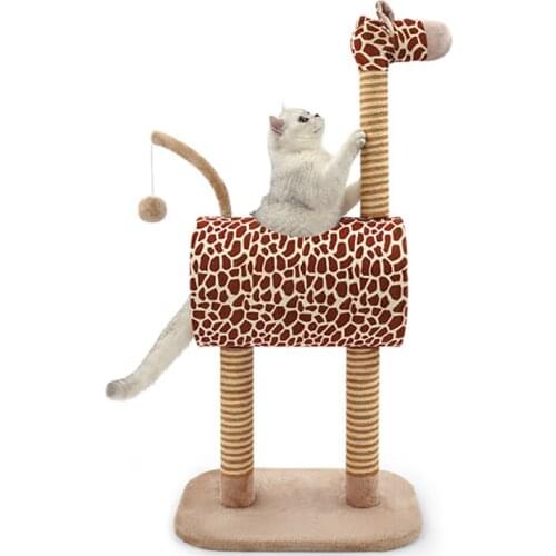 Wholesale New Sisal Mini Cute Giraffe Shape Cat Tree