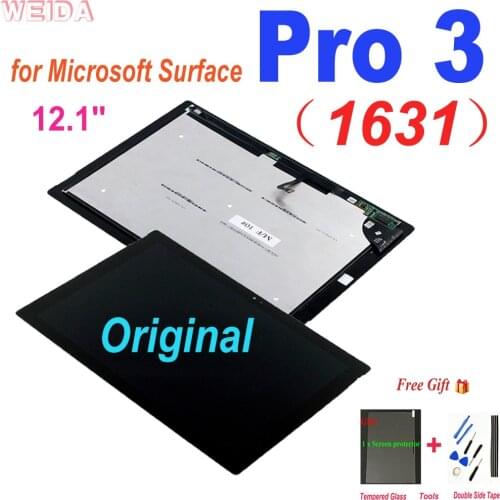 Original Pro 3 LCD for Microsoft Surface Pro 3 1631 Pro3 v1.1 v1.0 LTL120QL01 003 LCD Display Touch Screen Digitizer Assembly