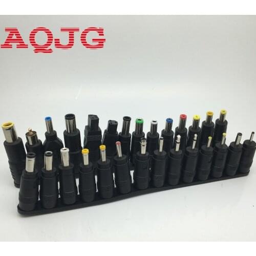 Universal 28pcs 5.5x2.1mm Multi-type Male Jack DC Plugs AC Power Adapter Computer Cables Connectors For Notebook Laptop AQJG