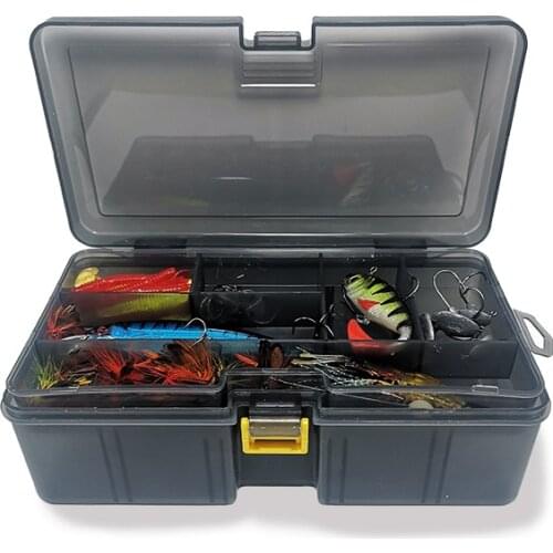 Detachable Double-Layer Transparent Lure Accessories Box Plastic Box Fishing Tackle Storage Box BaitBox