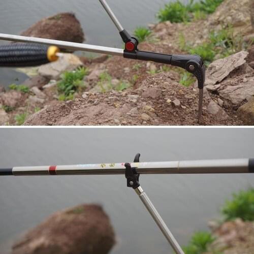 1.7M 1.9M 2.1M Telescopic Fishing Rod Holder Bracket Stainless Steel Fishing Pole Holder Fishing Accessory Tools