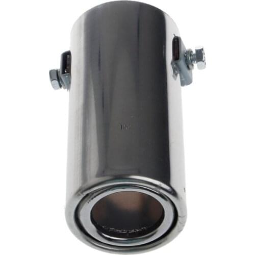 1Pc Universal Stainless Steel Car Rear Round Exhaust Pipe Tail Throat Muffler Tip Drop shipping W91FINY