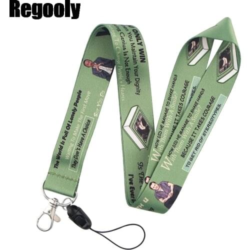 10pcs Green Book Neck Strap Lanyard keychain Mobile Phone Strap ID Badge Holder Rope Chain Keyring cosplay Accessorie webbing