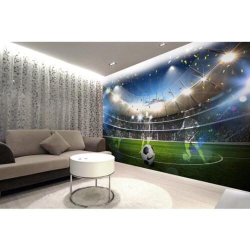 3d wall paper custom photo HD large size football field sports background room decor 3d wall murals wallpaper for walls 3 d