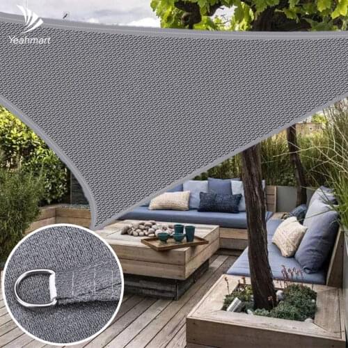 185GSM HDPE Sun Shade Sail 3x2M 95%UV Block Triangle Awning Shading Cloth for Garden Patio Backyard Tent Car Shade Cover 40%OFF