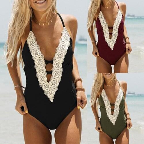 One Piece Swimsuit 2020 Sexy Swimwear Women Bathing Suit Swim Vintage Summer Beach Wear Print Bandage Monokini Swimsuit