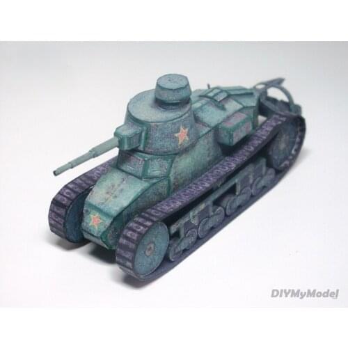DIYMyModeI China Renault nc-31 light tank 1:35 DIY Handcraft Paper Model KIT Handmade Toy Puzzles Gift Movie props