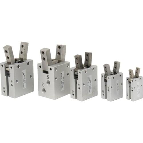 MHC2-10D/16D/20D/25D/32D Pneumatic Finger Cylinder Pivot Point Open/Close Type Pneumatic Jaws Parallel Mechanical Gripper Cylind
