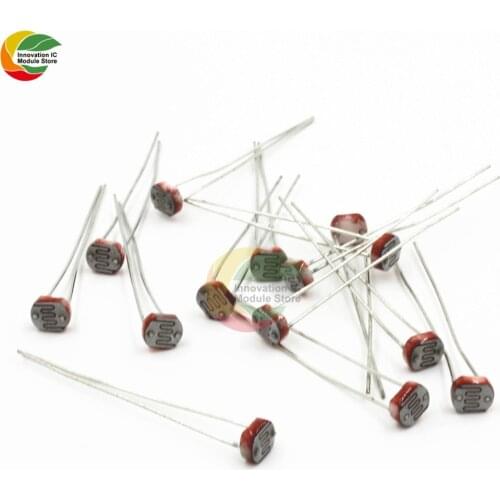 Ziqqucu 10PCPS/20PCS/50PCS 5549 Light Dependent Resistor LDR 5MM Photoresistor Wholesale and Retail Photoconductive Resistance