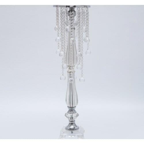 Hot Fast Shipping 70cm Tall crystal wedding centerpiece wedding table flower stand, party decoration 10pcs