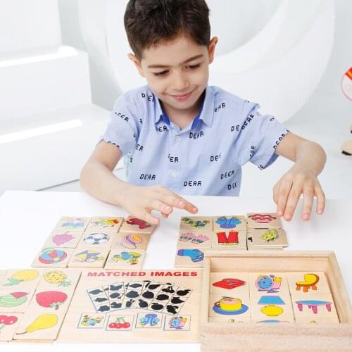Shadow Shape Matching Games Montessori Materials Wooden Toys For Children Learning Toys Baby Kindergarten Puzzle Teaching Aids