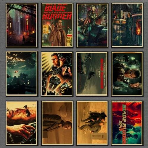 New Movie Blade Runner 2049 Retro Poster Prints High Quality Wall Stickers For Living Room Home/Bar Decoration painting