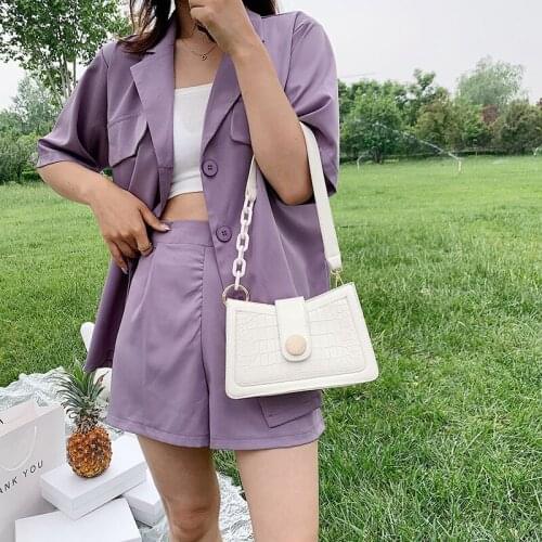 Small Bag Handbags 2020 New Trendy Stone Pattern Wild Shoulder Bag Ins Fashion Portable Small Square Bag