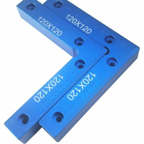 Metric inch 90 Degrees L-Shaped Auxiliary Fixture Splicing board Positioning Panel Fixed clip Square Ruler Woodworking tool