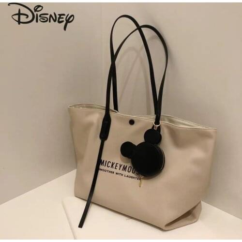 Disney Cartoon New Mickey Lady Shoulder Bag Fashionable and Versatile High-quality Large-capacity Tote Bag Luxury Lady Handbag