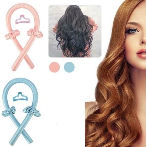 Heatless Curling Rod Headband Lazy Curler Set No Heat Curls Ribbon Hair Rollers Sleeping Soft Headband Hair Curlers DIY Hair