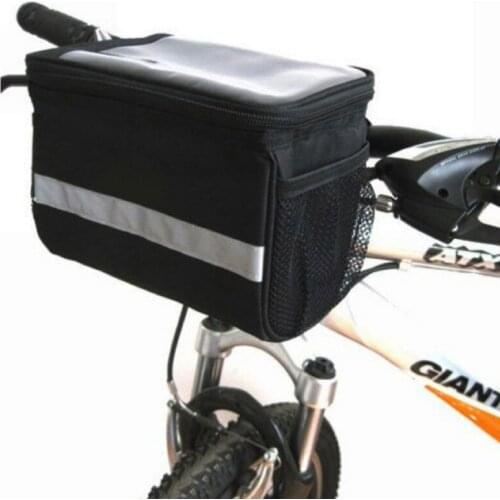 Bicycle Front Bags Waterproof Handlebar Canvas Bag Bicycle Front Basket Bike Handbar Bag
