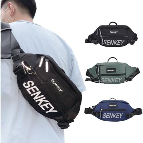 Fashion Waterproof Multifunction Waist Packs Mens Casual Chest Pack Outdoor Travel Teens Sports Belt Bags Crossbody for Men