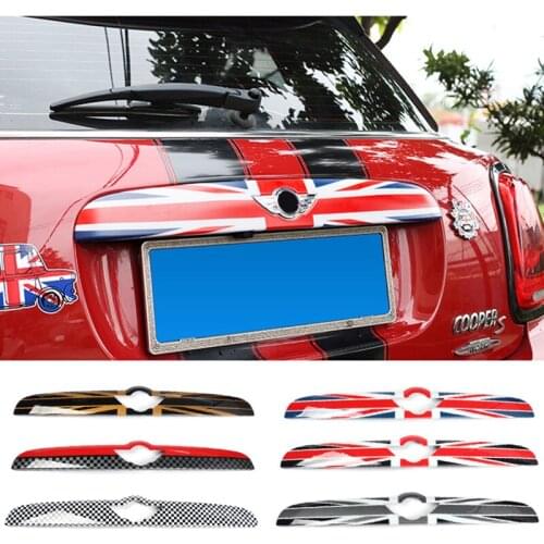 Car Styling Exterior Rear Trunk Protecive Cover Shell Decor Stickers For Mini Cooper JCW S F55 F56 F60 Countryman Accessories