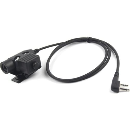 Tactical Headset PTT Hunting Military Airsoft Headset Adapter U94 PTT for Icom V8 V80 V82