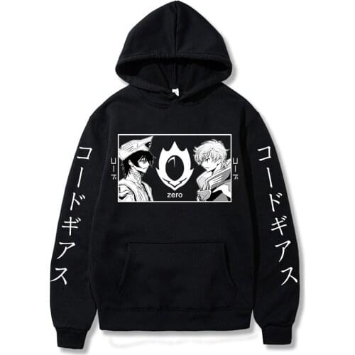 Harajuku Code Geass Anime Hoodies Men Women Long Sleeve Sweatshirt Anime Manga Hoodies Tops Clothes