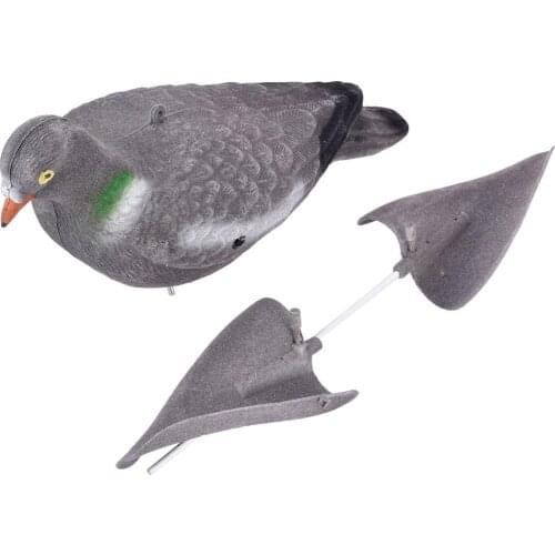 Outdoor Hunting Decoy Pigeon Decoys Realistic Fake Pigeons Decoy Hunting Trap Pigeons Motion Decoy With Wings Hunting Tools