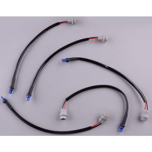 Universal 5Pcs T10 Extension Wiring Harness Adapter Sockets Plastic For Car Auto 168 175 194 W5W 2825 921 Working Light Bulbs