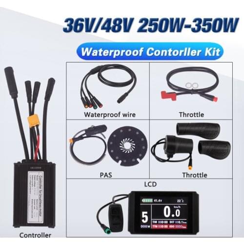 Electric Bicycle Waterproof Connector 250W 14A Controller LCD8H PAS Throttle Brake