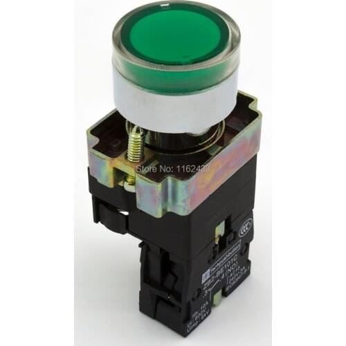 XB2-BW3361 22mm reset (ON) - OFF Round push button switch SPST pushbutton with light