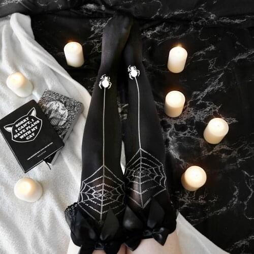 InsGoth Women High Stockings Over Knee Socks Anime Long Cosplay Thin Stocking Gothic Punk Dark Knee Sockings Sexy Bandage Socks