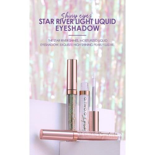 O.TWO.O Liquid Shadows 8 Color Metals Glitter Glow Eyeshadow Waterproof Pigment Shimmer Eyeliner Eye Shadows Cosmetics For Face