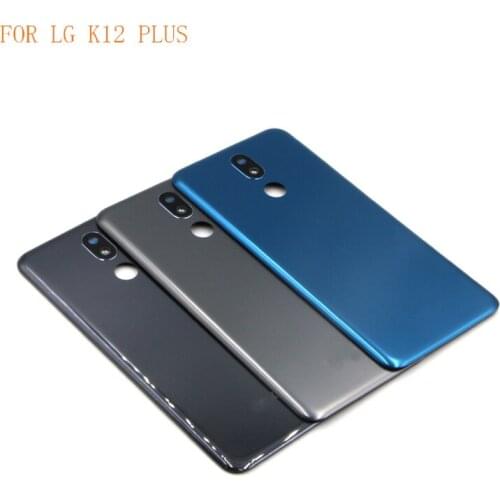 10PCS Back Cover For LG K12 Plus K40 Back Housing Glass Rear Battery Cover With Camera Glass Lens Replacement Repair Parts