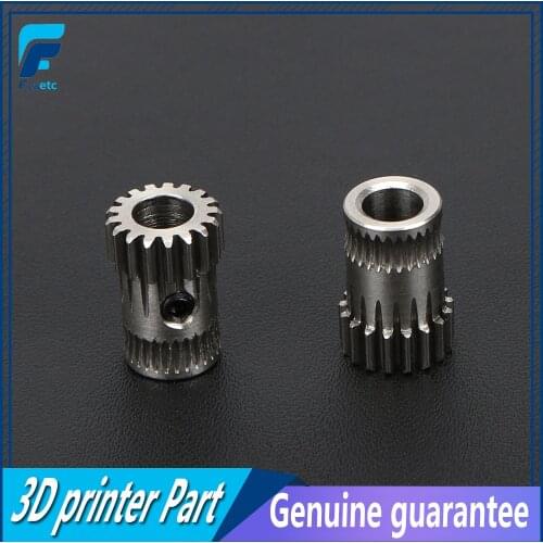 2Sets Cloned Btech Dual Gears DIY Prusa i3 Steel Pulleys Kit 3D Printer Gears Extrusion Wheel For Prusa i3 MK2/MK3 3D Printer
