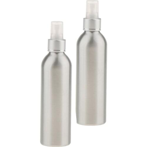 2 Pieces Aluminum Mist Spray Perfumes Bottle Makeup Liquid Atomizer 250ml/8.8 Oz