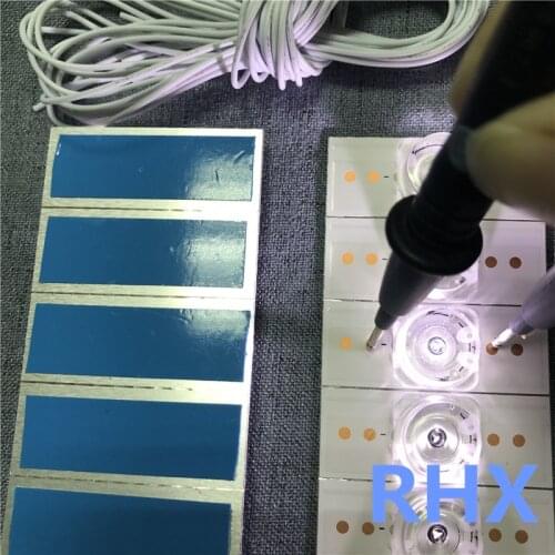 40PCS 100%NEW 3V SMD Lamp Beads with Optical Lens Fliter for LED TV Repair G43Y FD4351A-LU LED43D10B-ZC14FG-01