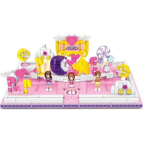 755Pcs City Street View Series Educational Building Blocks Toys For Girls FriendsDIY Birthday Present 604002 Magic Book Model