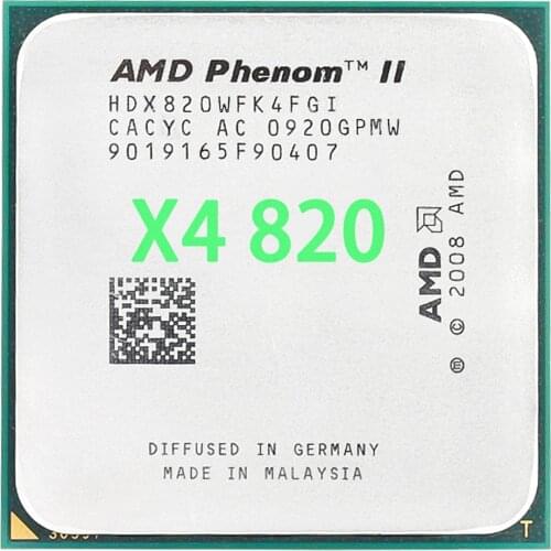 AMD Phenom II X4 820 ( 2.8GHz Quad-Core CPU Processor HDX820WFK4FGI Socket AM3 )