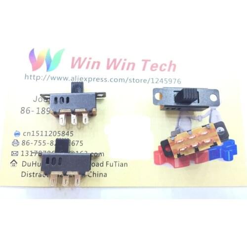Free shipping 500pcs 6pin 23.3*7.3mm pitch-row:19mm toggle switch slide switch Hot sale Wholesale 6pin 23.3*7.3mm pitch