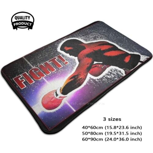 Fight! Door Mat Foot Pad Home Rug Boxing Boxing Boxing Boxeo Boxen Boxe Fighting Fighter Boxing Match Pugilist Fight Combat