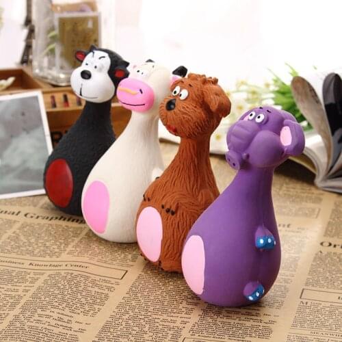 Dog Toys Latex Chew Squeaker Squeaky Sound Playing Toys Animal Shape Pet Puppy Dog Toy