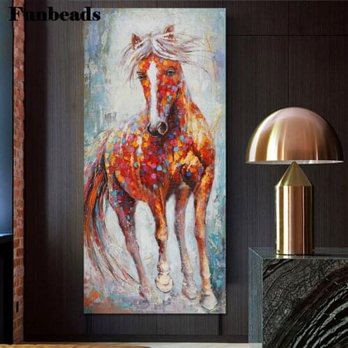 Horse pictures 5d diamond painting full novelty 2020 mosaic art diamond embroidery icons new hot large size home decor FF693
