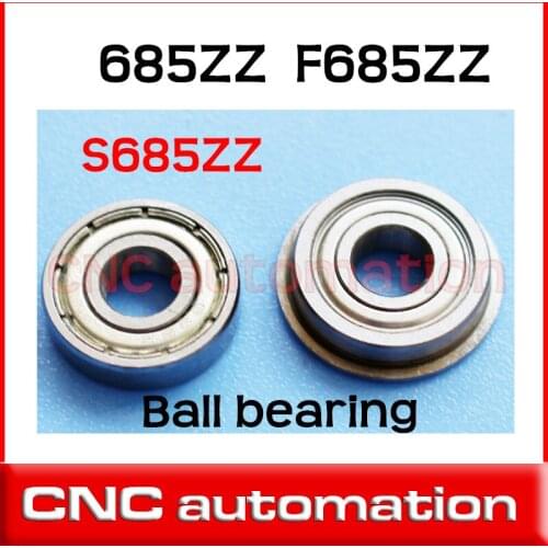 5pcs 685ZZ 5x11x5MM Miniature Ball Bearings 685ZZ radial F685ZZ flange S685ZZ stainless steel bearing