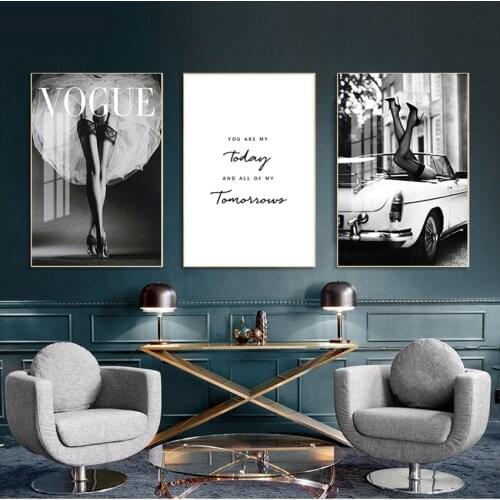Minimalist Artwork Picture Home Decoration Hands in Heart Fashion Girl Poster Black White Canvas Print Wall Art Painting