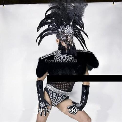 WYY Fashion Sexy Men Stage Performance Clothes Dance Team Ballroom DS DJ Costumes Nightclub Masquerade Cosplay Suit