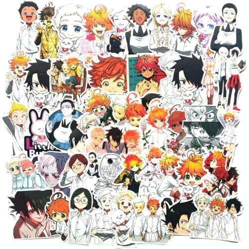 48pcs Promised Neverland stickers