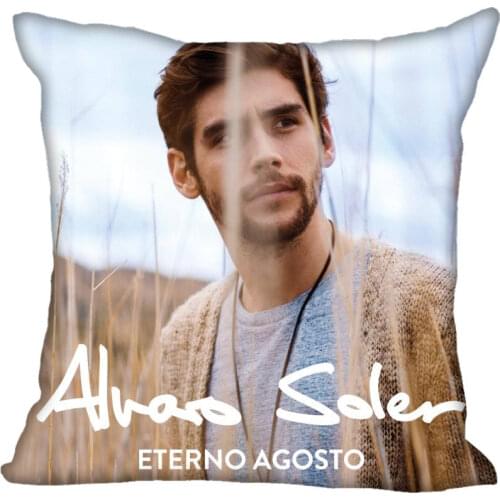 New Arrival Alvaro Soler Printed Square Satin Pillowcases zipper Custom Pillowcase one side Custom your image gift