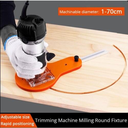 New Circle Cutting Jig for Electric Wood Router Hand Trimmer Woodworking Trimming Milling Circle Groove Accessories Tool